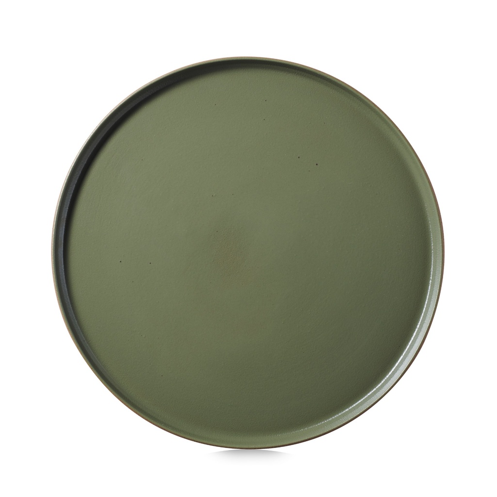 Bord walled 30.0cm Contre-Jour olive green Revol