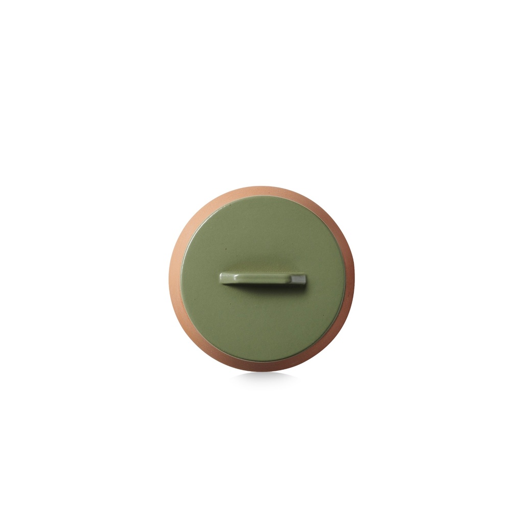 Kom met deksel 13.5cm Contre-Jour olive green Revol