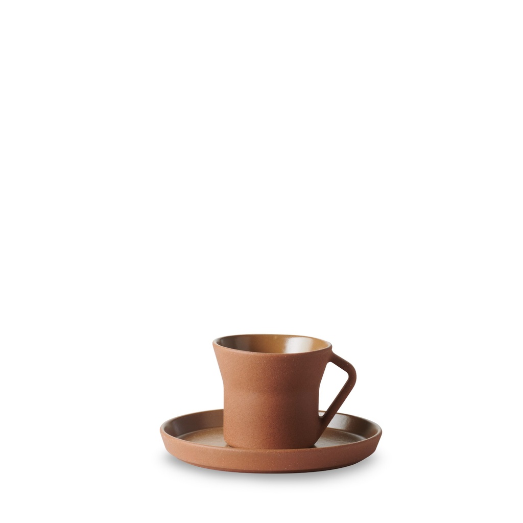 Kop en schotel espresso 8.0cl Contre-Jour mocha brown Revol