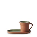 Kop en schotel thee 20.0cl Contre-Jour olive green Revol