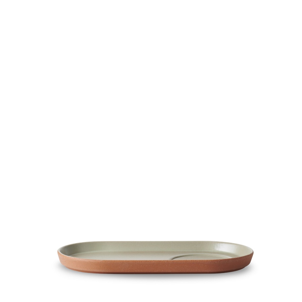 Schotel thee 19.0x10.0cm Contre-Jour almond green Revol
