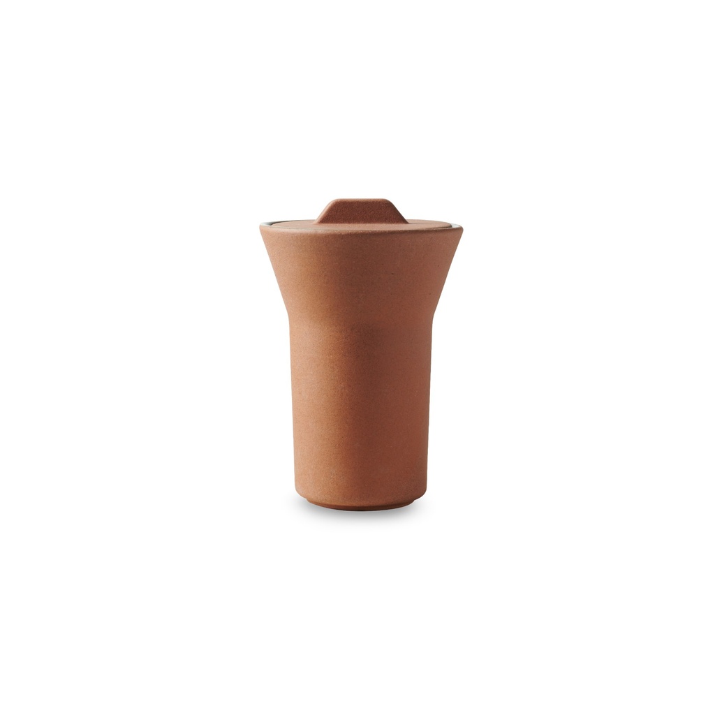 Taster met deksel 19.0cl Contre-Jour mocha brown unglazed ochre Revol