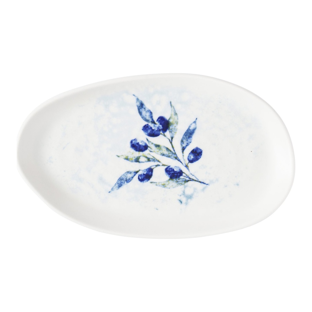Schaal organic 22.0x13.0cm Inked Fresco Grove Blue Churchill