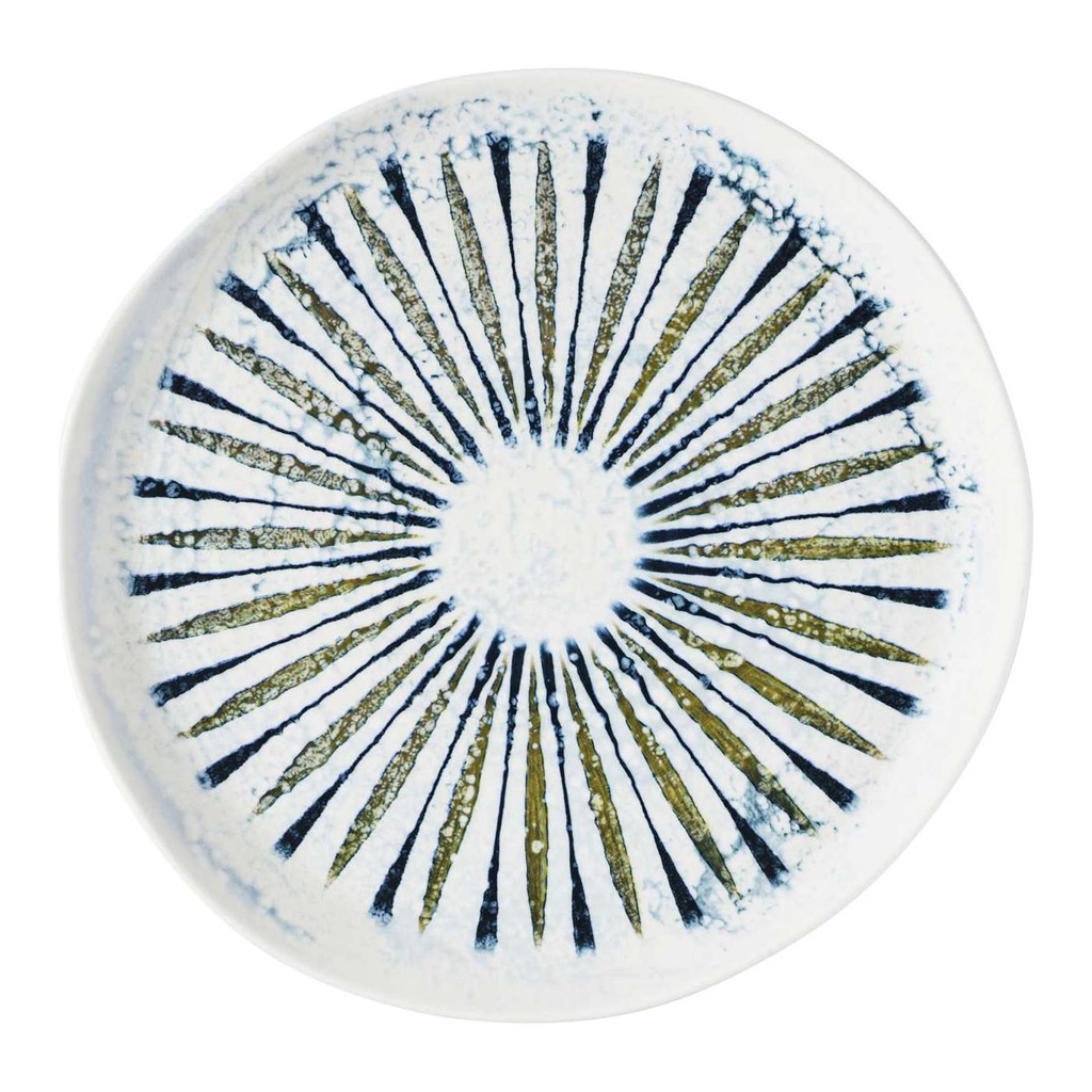 Bord plat coupe organic 28.0cm Inked Fresco Shoal Blue Churchill