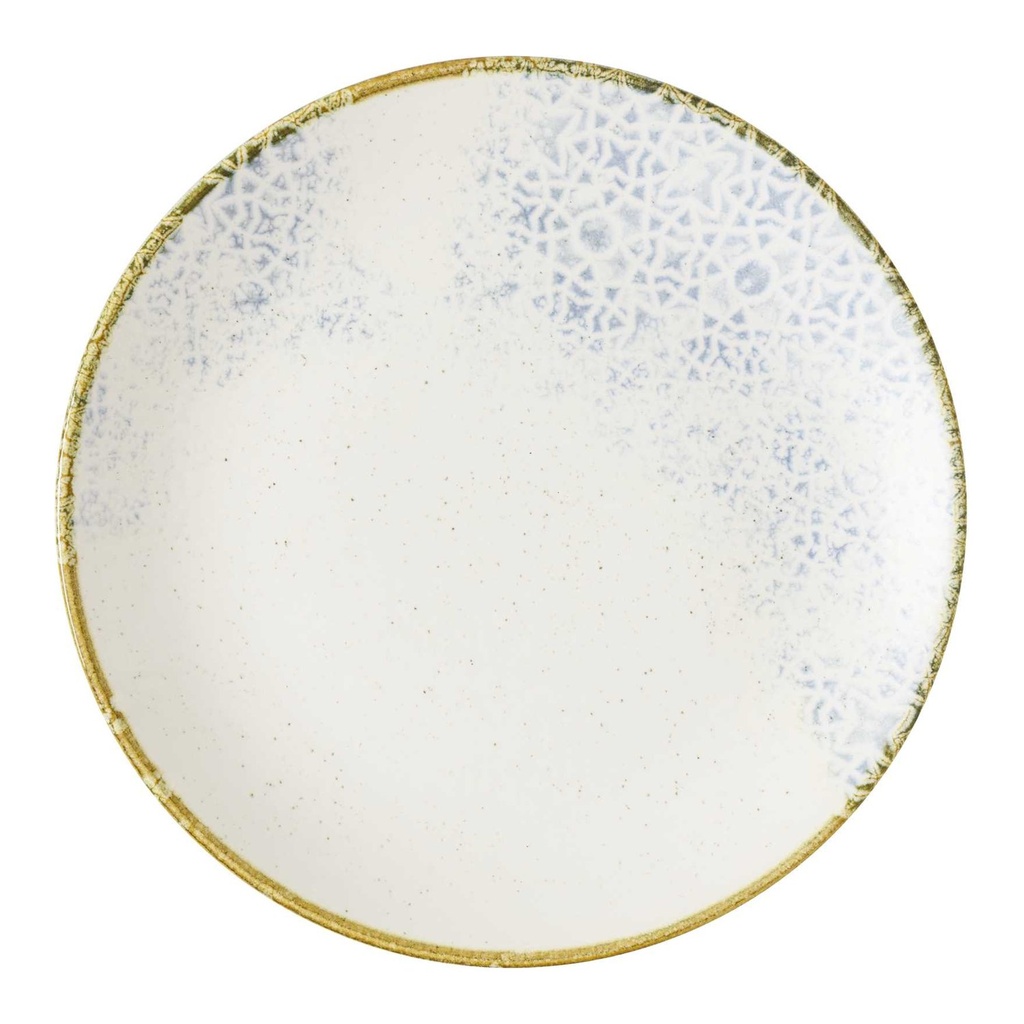 Bord plat coupe 21.7cm Stonecast Prints Amalfi Blue Churchill