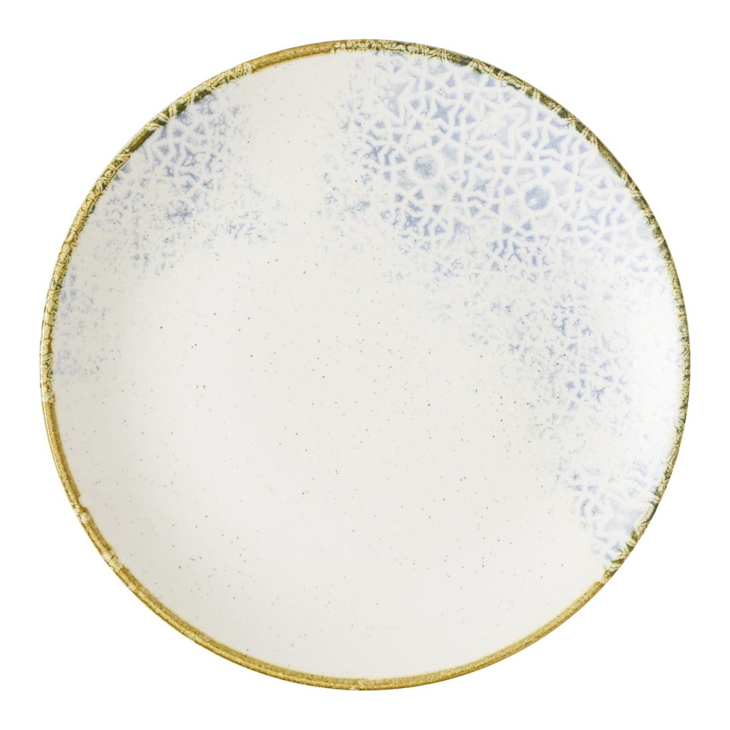 Bord plat coupe 23.2cm Stonecast Prints Amalfi Blue Churchill