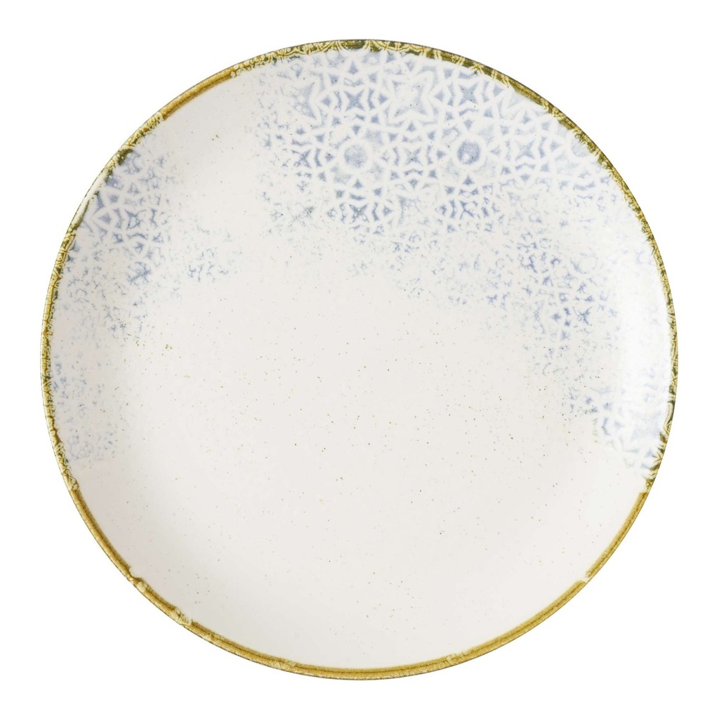 Bord plat coupe 28.8cm Stonecast Prints Amalfi Blue Churchill