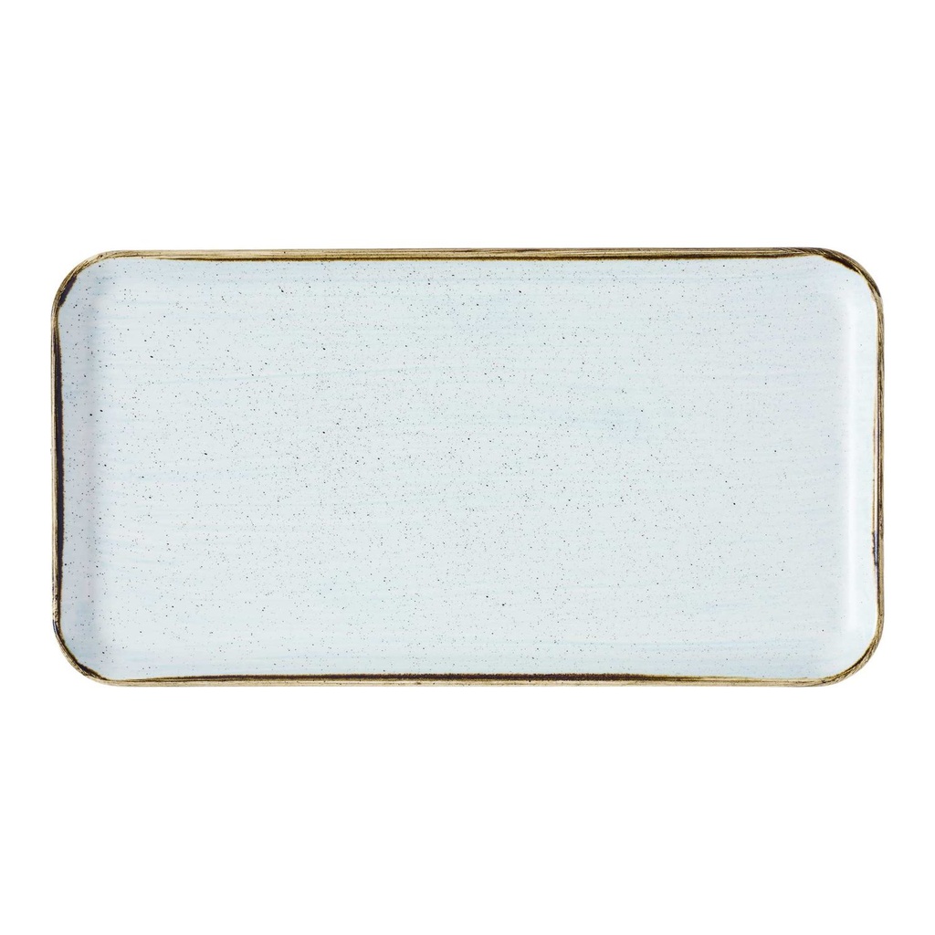 Schaal rechthoek Tor 35.0x18.0cm Stonecast Duck Egg Churchill