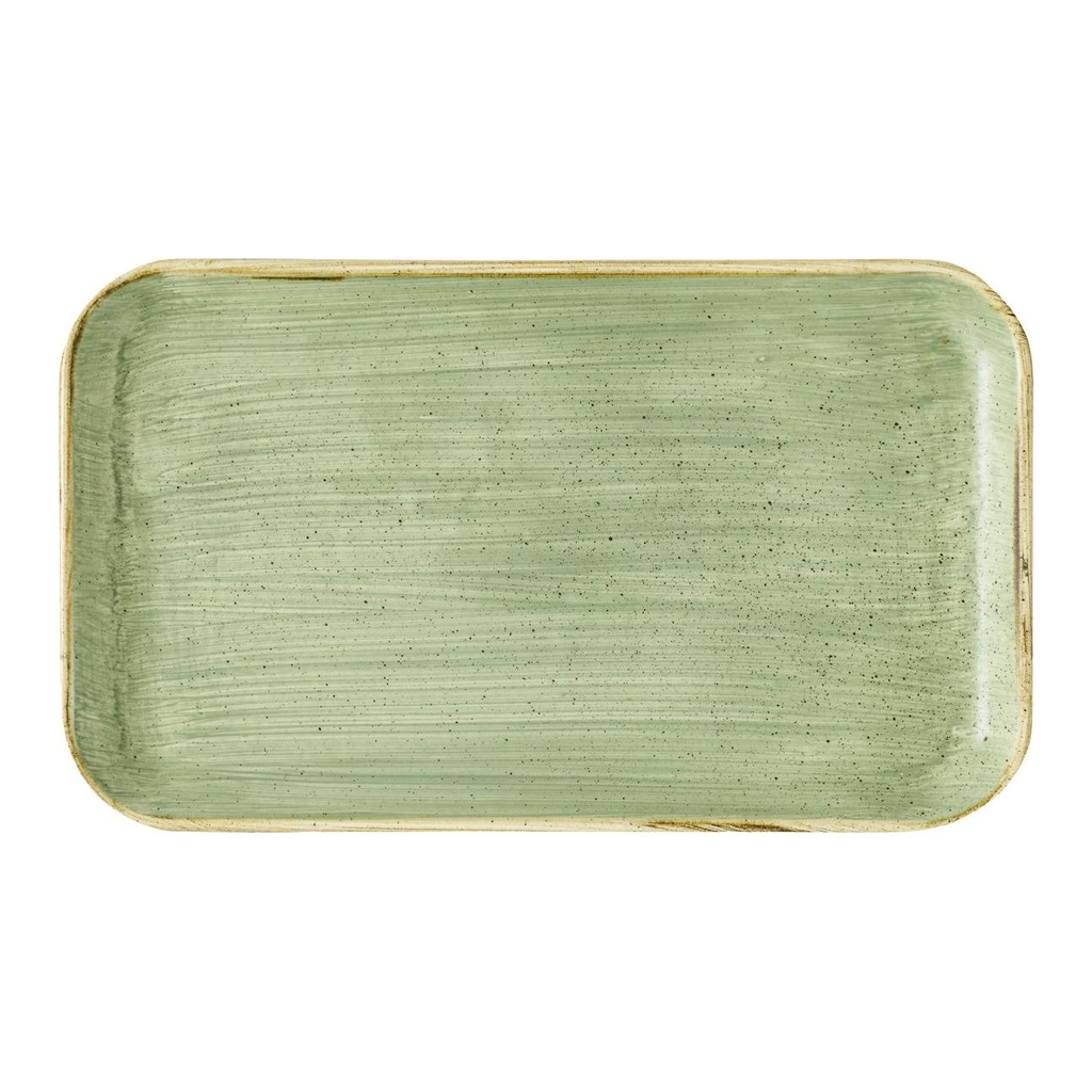 Schaal rechthoek Tor 22.0x13.0cm Stonecast Sage Green Churchill