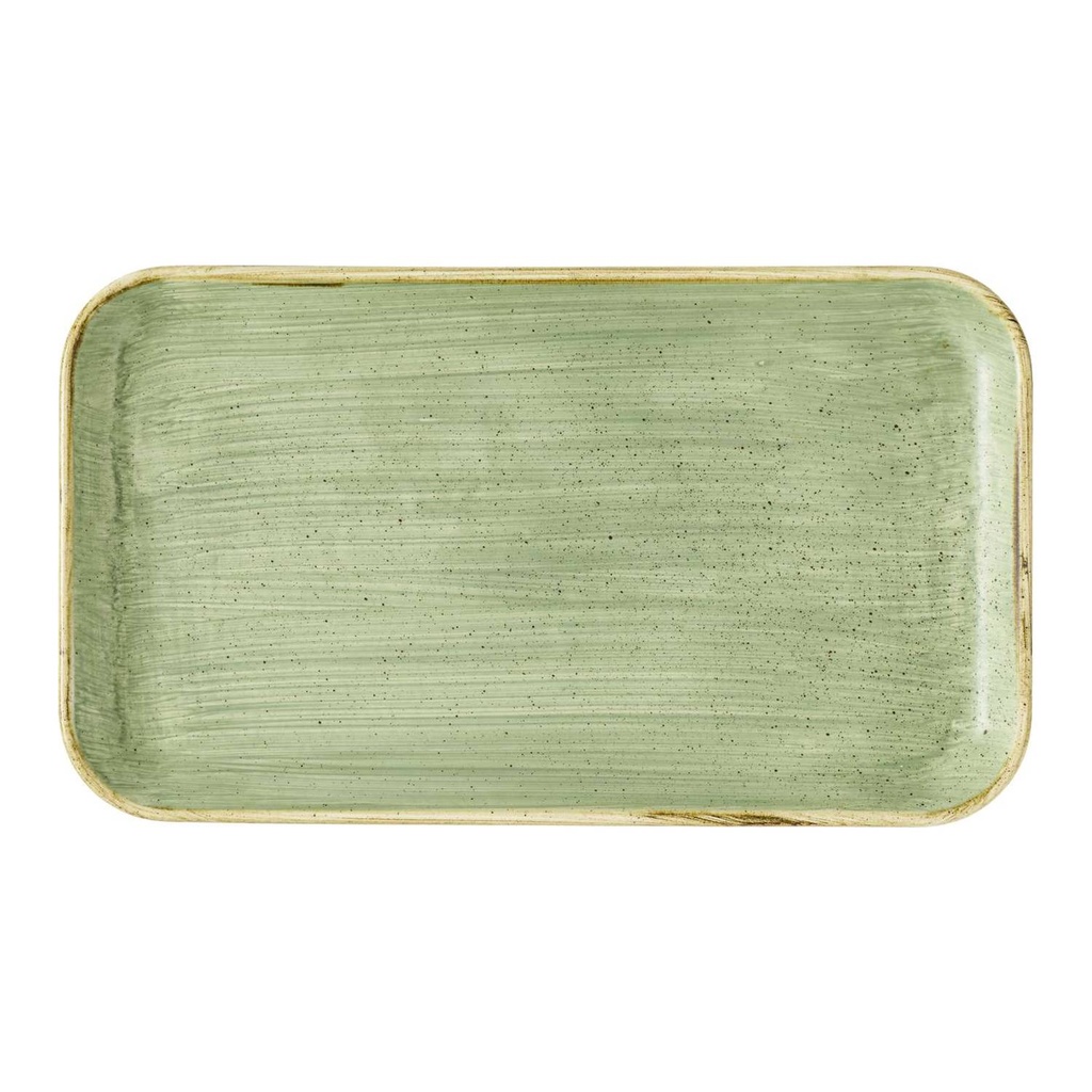 Schaal rechthoek Tor 26.0x15.0cm Stonecast Sage Green Churchill