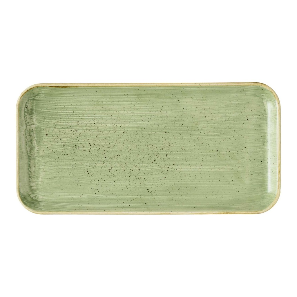 Schaal rechthoek Tor 30.0x15.0cm Stonecast Sage Green Churchill