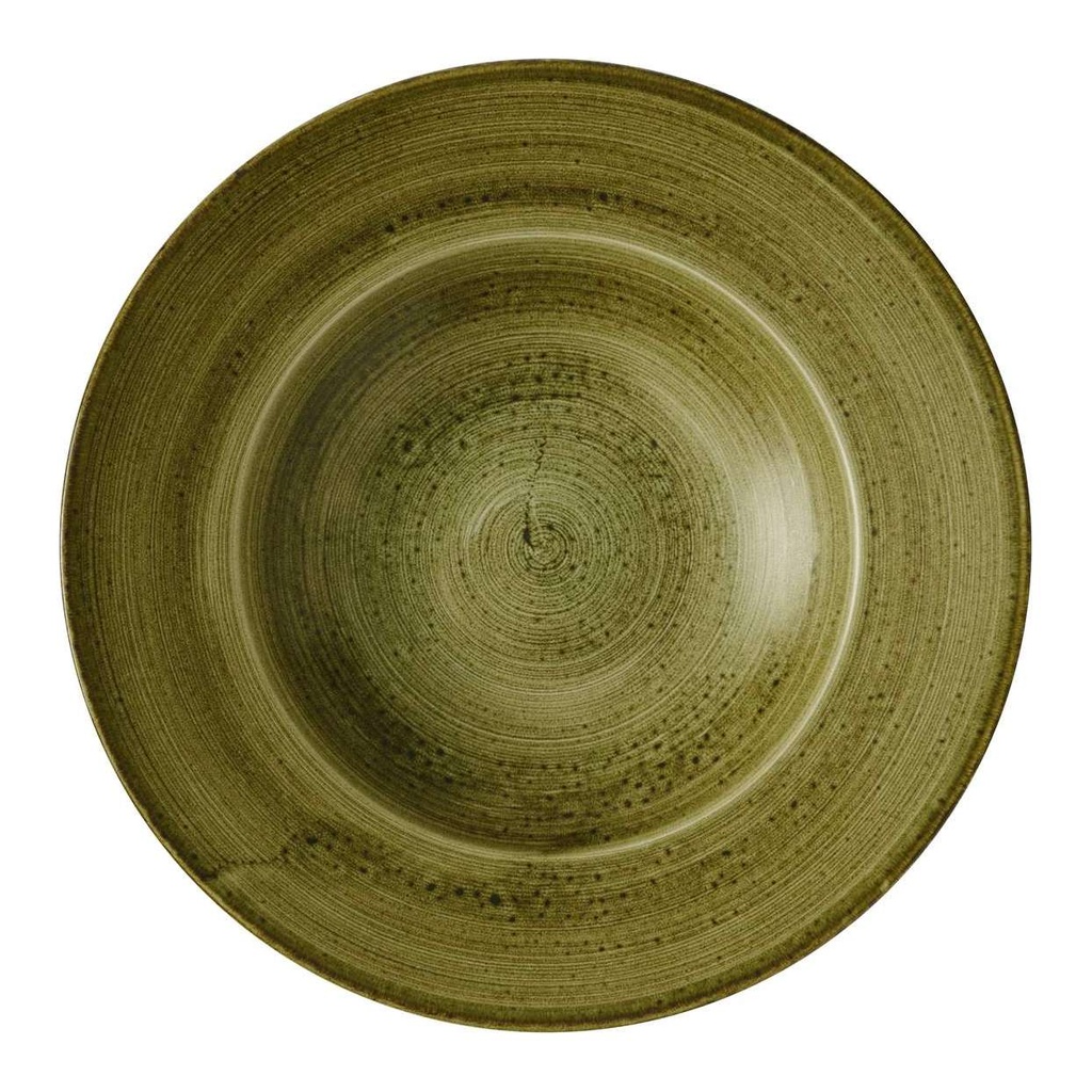 Bord diep 28.0cm 46.8cl Stonecast Plume Olive Churchill