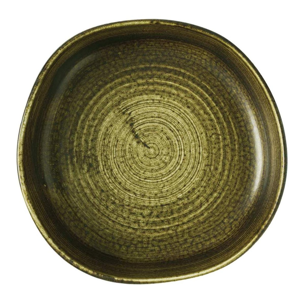 Kom walled 20.0cm 87.0cl Stonecast Plume Olive Churchill