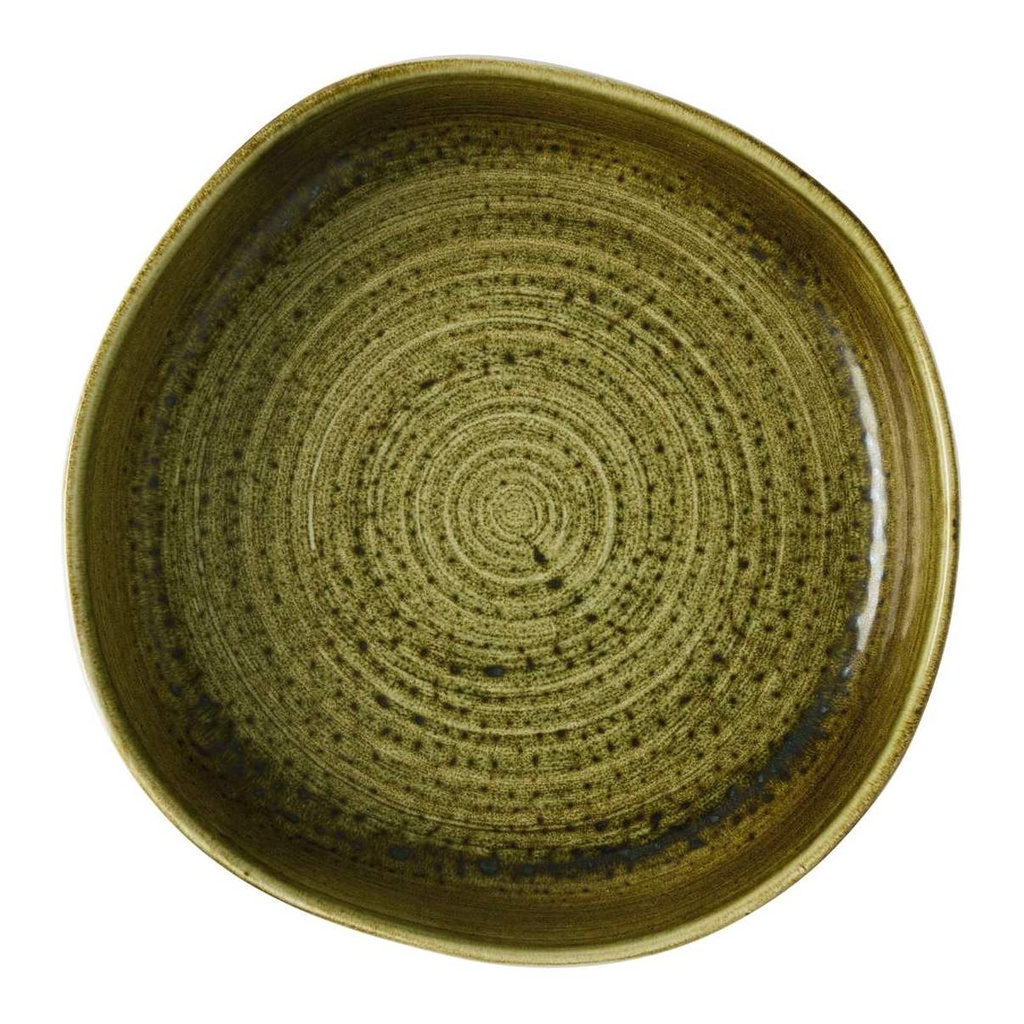 Kom walled 23.0cm 118.0cl Stonecast Plume Olive Churchill