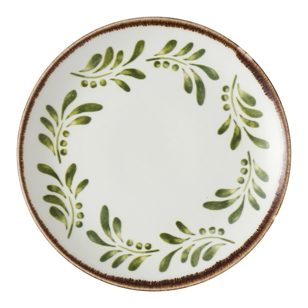 Bord plat coupe 21.7cm Harvest Mediterranean Green Dudson