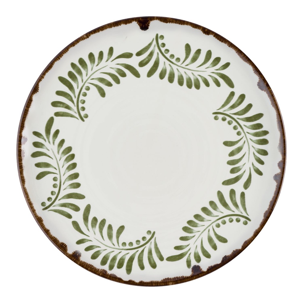 Bord plat coupe 28.8cm Harvest Mediterranean Green Dudson
