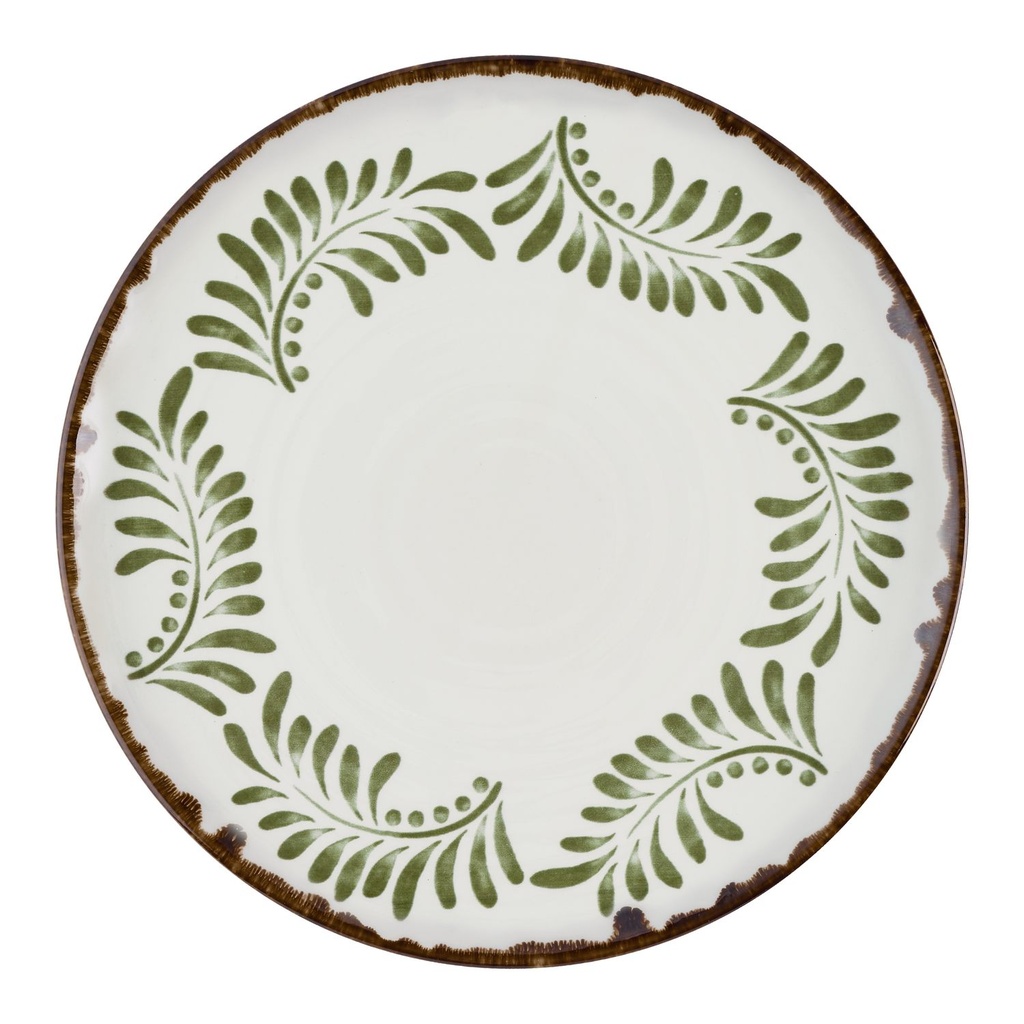 Bord plat coupe 29.5cm Harvest Mediterranean Green Dudson