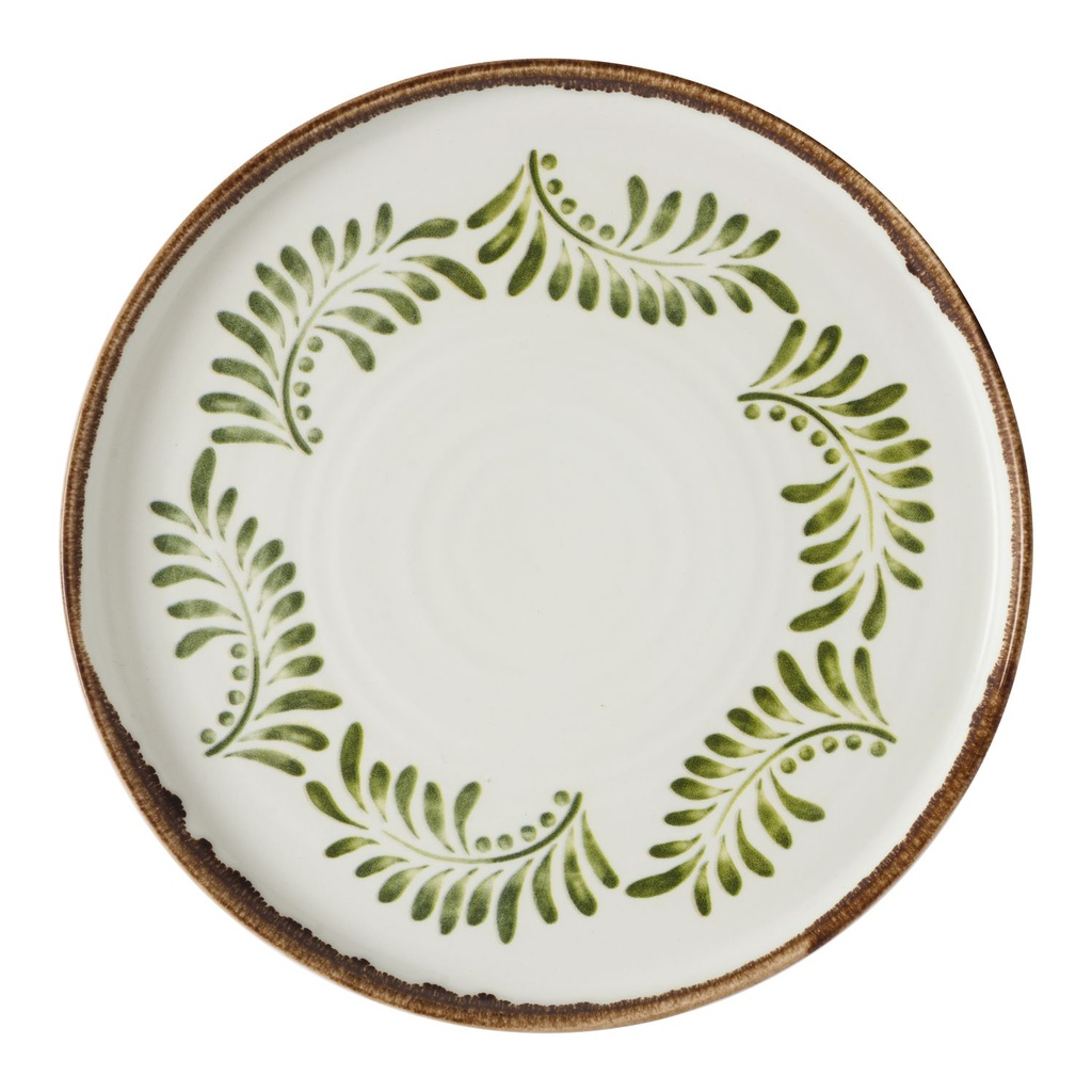 Bord walled 26.0cm Harvest Mediterranean Green Dudson