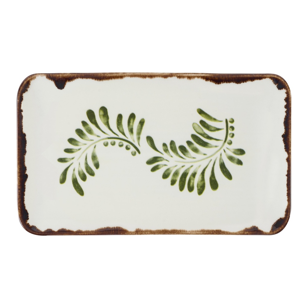 Schaal organic 27.0x16.0cm Harvest Mediterranean Green Dudson