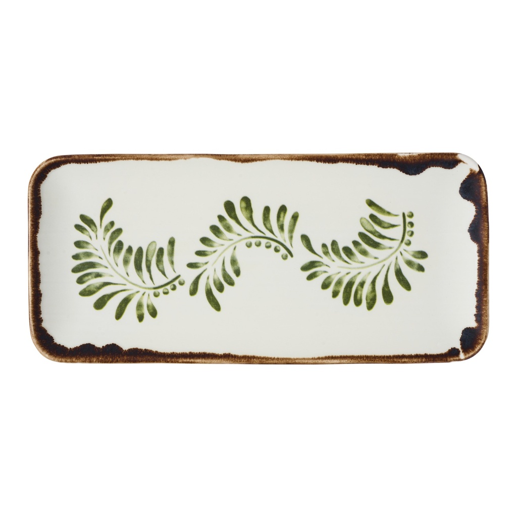 Schaal organic 34.6x15.6cm Harvest Mediterranean Green Dudson
