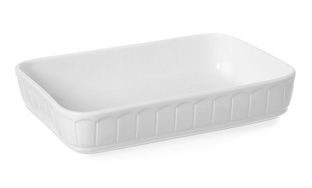 Ovenschaal rh 33.5x23.2cm(h)6.2cm wit Hendi