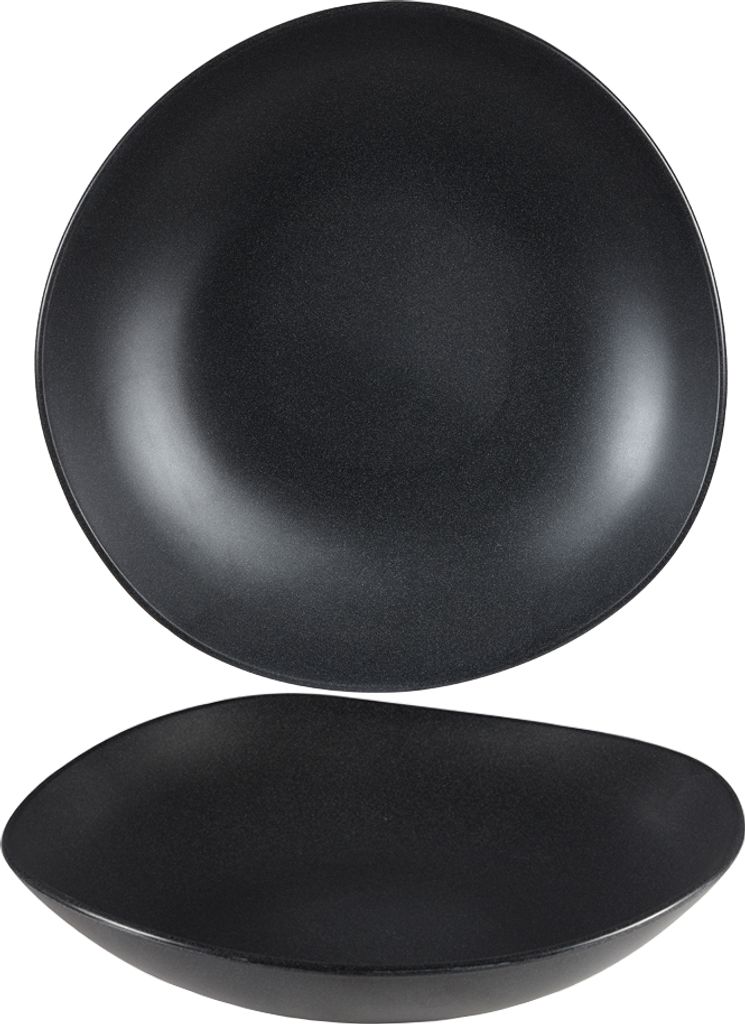 Kom 38.0cm 460.0cl Trace Melamine Granite Black Churchill