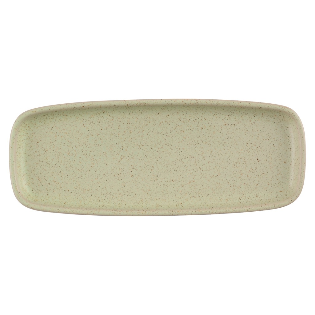 Schaal rechthoek 25.1x10.0cm Emerge Speckled Green Churchill