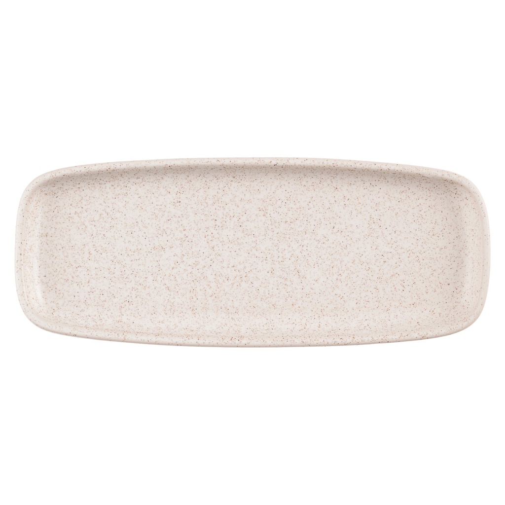 Schaal rechthoek 25.1x10.0cm Emerge Speckled White Churchill