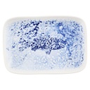 Schaal rechthoek 26.0x18.0cm Inked Fresco Pisces Blue Churchill