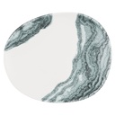 Bord plat coupe organic 21.0x17.6cm Inked Tide Black Churchill
