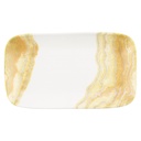 Schaal rechthoek 22.0x13.0cm Inked Tide Gold Churchill