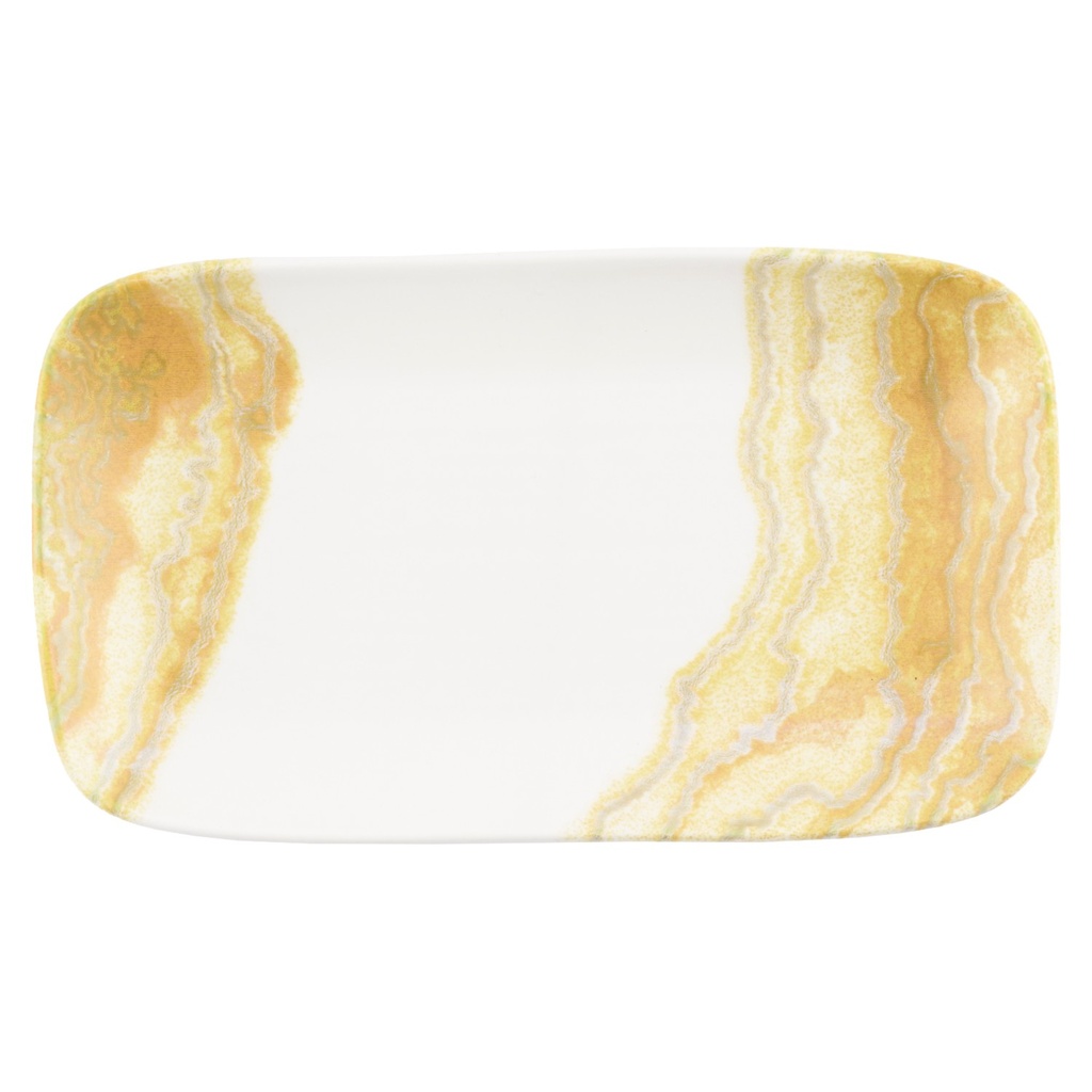 Schaal rechthoek 26.0x15.0cm Inked Tide Gold Churchill