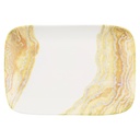Schaal rechthoek 26.0x18.0cm Inked Tide Gold Churchill