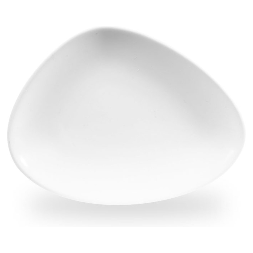 Bord plat driehoek 26.5x20.5cm Lotus White Churchill
