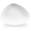 Bord plat driehoek 26.5x20.5cm Lotus White Churchill
