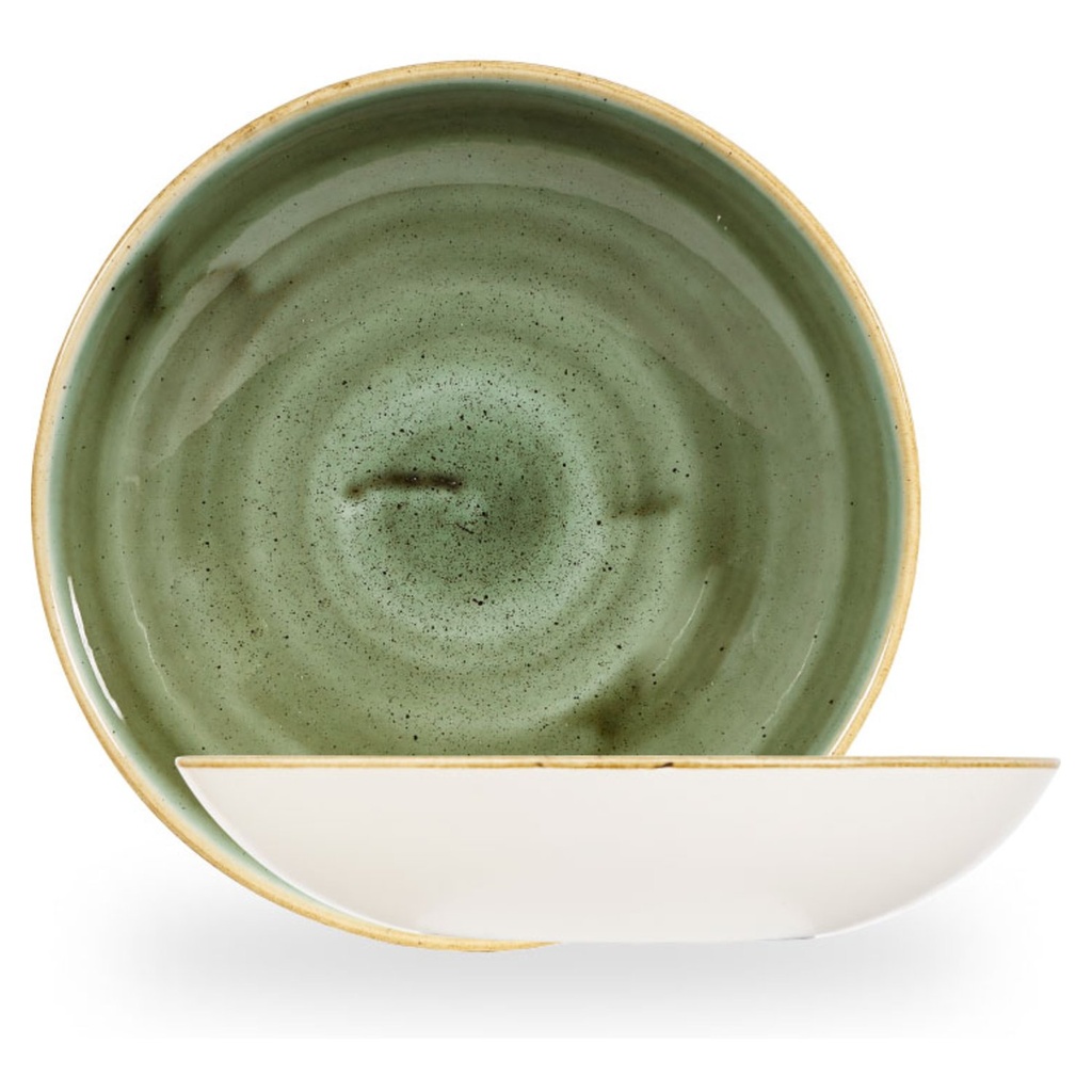 Bord diep coupe 24.8cm 113.6cl Stonecast Samphire Green Churchill