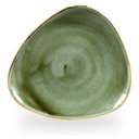 Bord plat driehoek 20.0cm Stonecast Samphire Green Churchill