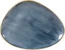 Bord plat driehoek 26.5x20.5cm Stonecast Blueberry Churchill