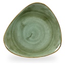 Bord plat driehoek 28.5cm Stonecast Samphire Green Churchill