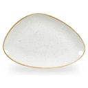Bord plat driehoek 30.4x20.5cm Stonecast Barley White Churchill