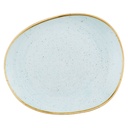 Bord plat coupe organic 26.0x21.8cm Stonecast Duck Egg Churchill