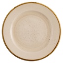 Bord plat met rand 21.0cm Stonecast Nutmeg Cream Churchill