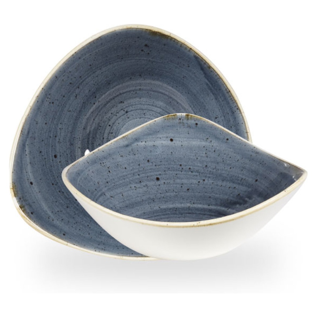 Kom driehoek 18.5cm 37.0cl Stonecast Blueberry Churchill