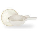Serveerpan met steel 24.5cm 57.0cl Stonecast Barley White Churchill