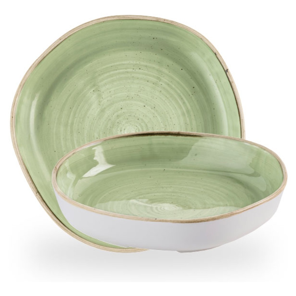 Kom walled 20.0cm Stonecast Sage Green Churchill