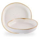 Kom walled 23.0cm Stonecast Barley White Churchill