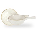 Serveerpan met steel 23.0cm 37.0cl Stonecast Barley White Churchill