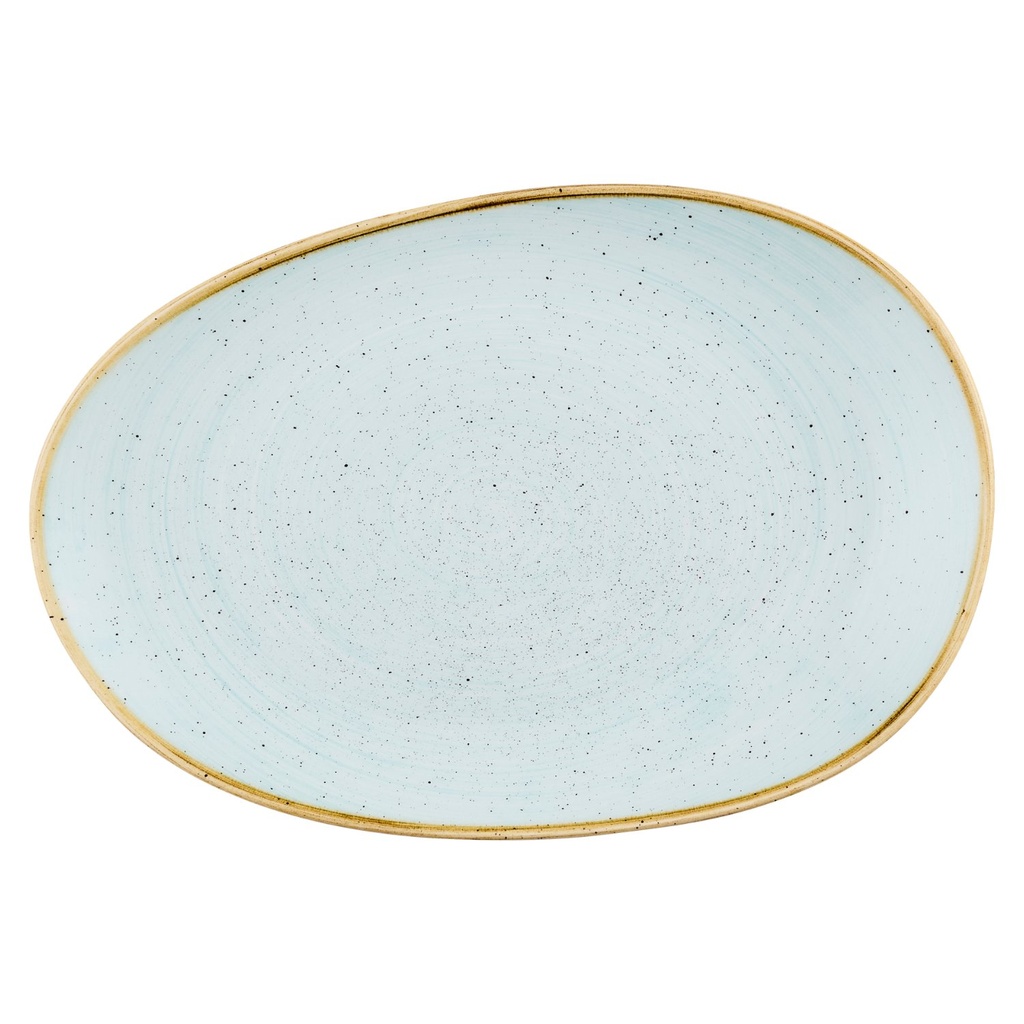 Schaal organic 34.5x23.5cm Stonecast Duck Egg Churchill
