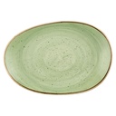 Schaal organic 34.5x23.5cm Stonecast Sage Green Churchill
