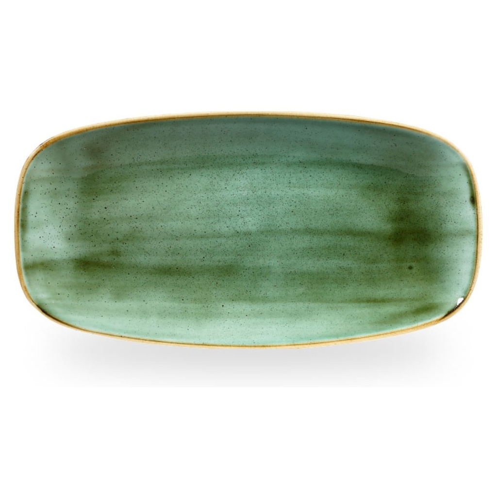 Schaal rechthoek 29.8x15.3cm Stonecast Samphire Green Churchill